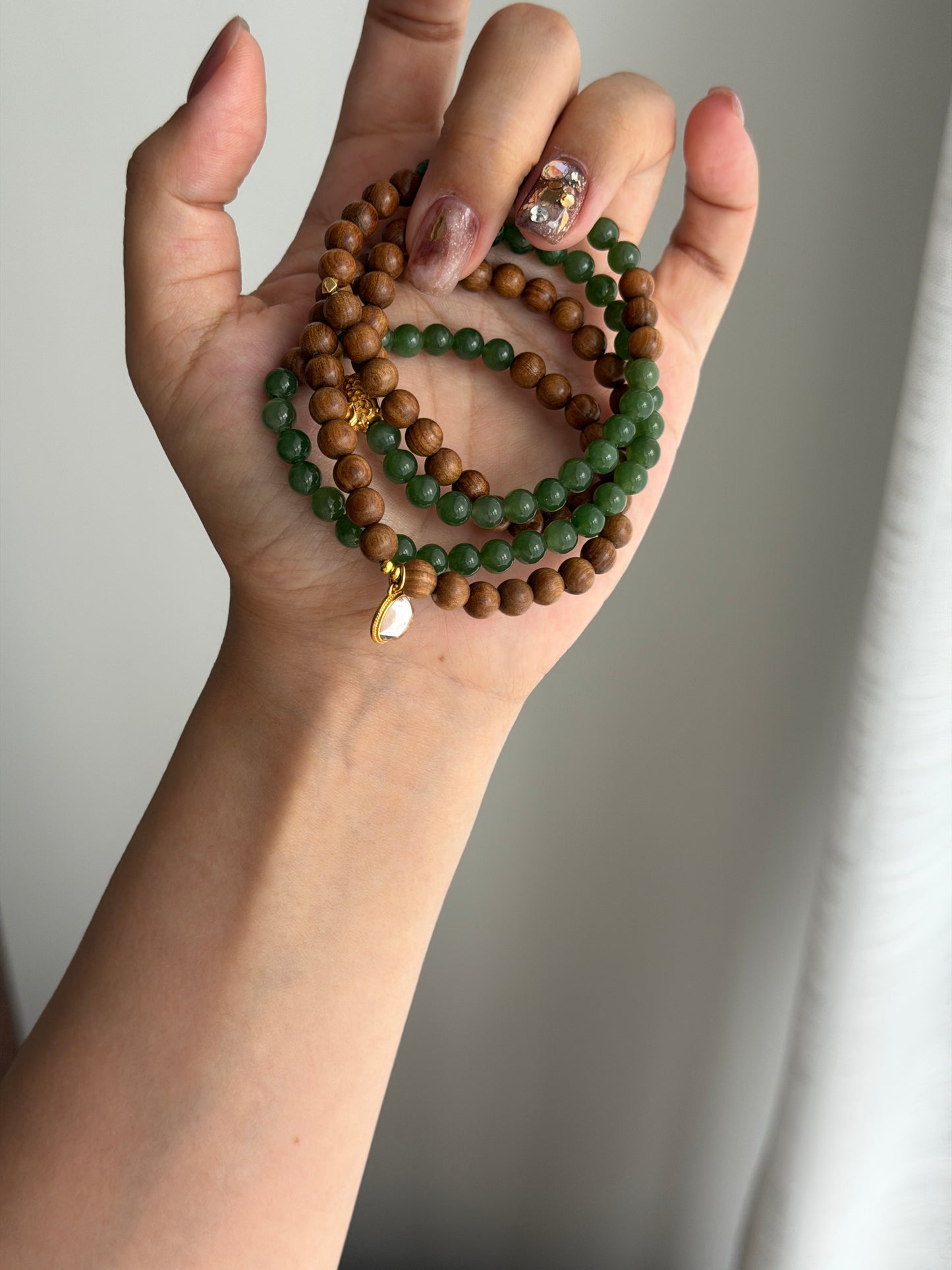 老山檀碧玉多圈